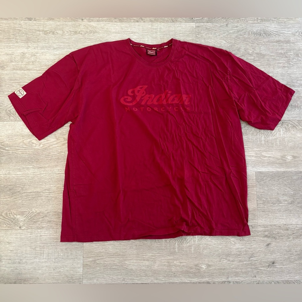 Indian Motorcycles Men's Bold Red Tee- Men’s 5XL